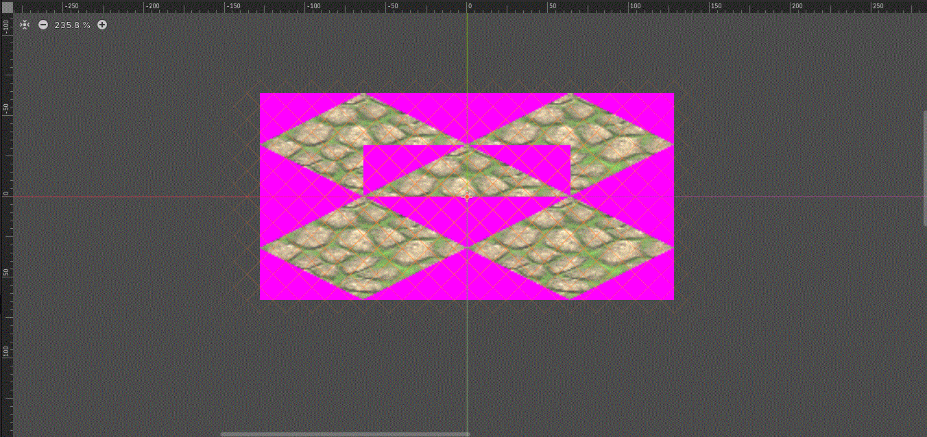 Image of the wrong non-transparent asset.