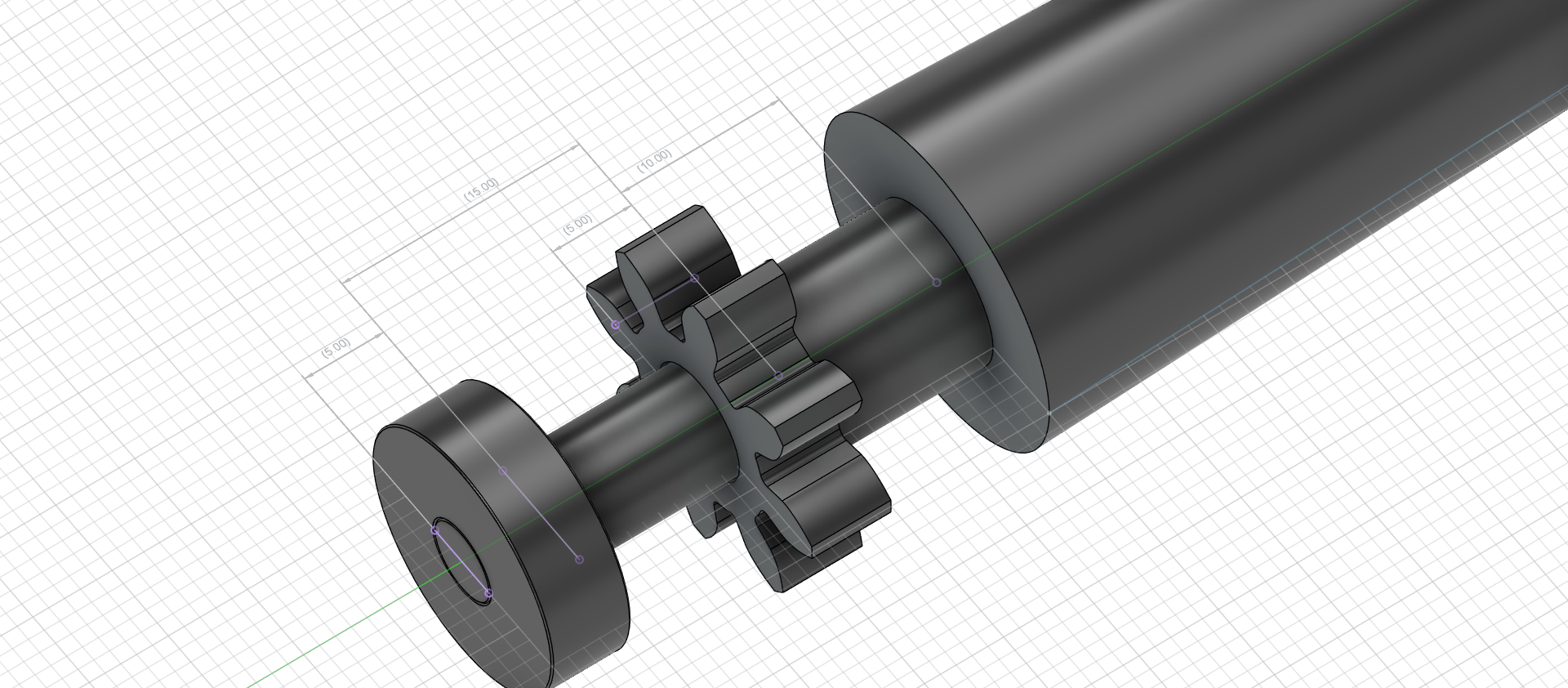 Cylinder body with spur gear and bearing. Click enlarge. Cylinder body with spur gear and bearing.